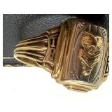 Herff Jones 10K Gold Vintage School Ring Size 12