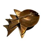 Vintage Rebaje Copper Fish Brooch Pin