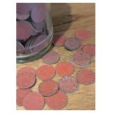 Bottle Full of WWII Red Point Ration Tokens