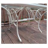 Glass Topped Patio Table