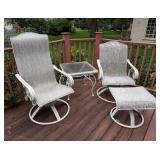 Pair of Patio Chairs and Side Table