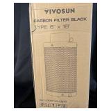VIVOSUN Carbon Filter Black 6" x 18" (SKU: 306146-0616)