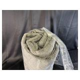 Gray Shag Area Rug, Rolled and Bagged