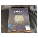 Sanilo Soft-Close Round Toilet Seat with Hardware, Gray Marble Finish