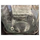 Set of 2 Glass Beverage Dispensers with Stands and Spigots