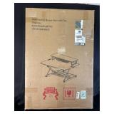 SHW 36-Inch Over Desk Height Adjustable Desk with Monitor Stand