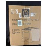 Foldable Cat Litter Box, Grey, Item HO-CS426
