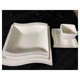 Malacasa Flora-30 30-Piece Porcelain Dinnerware Set