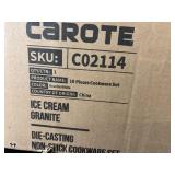 Carote 10-Piece White Granite Non-Stick Cookware Set