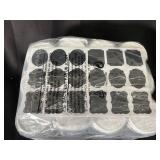 12 Pack 16 oz Clear Plastic Jars with Lids and Labels