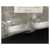 12 Pack 16 oz Clear Plastic Jars with Lids and Labels