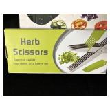 Mandoline Slicer, Herb Scissors, Mortar & Pestle, Tape Measure Kitchen Lot