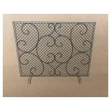 Kingston Single Panel Wrought Iron Screen, 38" x 31"
