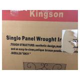 Kingston Single Panel Wrought Iron Screen, 38" x 31"