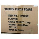 Playvibe Wooden Puzzle Board PV1006, 70x93 cm, New in Box