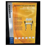 Guardian Bath Bench with Back and Arms, Adjustable Height
