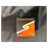 Rechargeable Heated Socks, Size L, Black - 3 Heat Levels, 10000mAh