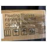 QEEIG Brown Floating Shelves Set FS008-60-023BN