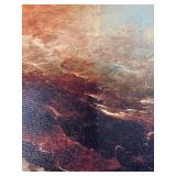 Abstract Canvas Wall Art - Fiery Skies Theme
