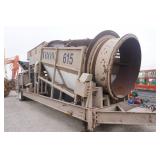 Trom 615 Trommel Screen USA Trailer With Screen Drum & Conveyor System