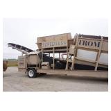 Trom 615 Trommel Screen USA Trailer With Screen Drum & Conveyor System