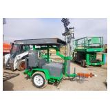 National Signal Hybrid Tow Behind Solar Sign/Light Trailer