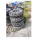2 Sets 8 Tires Total ITP Black Water & Vision Trailfinder UTV/Side By Side Tires and Rims