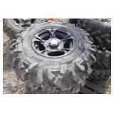 2 Sets 8 Tires Total ITP Black Water & Vision Trailfinder UTV/Side By Side Tires and Rims