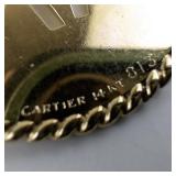 Cartier 14kt Gold Gemini Zodiac Pendant with Diamond Accent