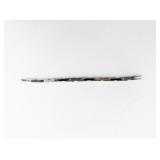 Stainless Steel Greek Key Link Bracelet with Two-Tone Accents