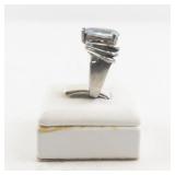 Sterling Silver Aquamarine Ring