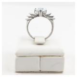Sterling Silver Aquamarine Ring