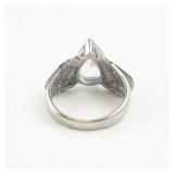 Sterling Silver Aquamarine Ring