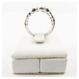 Brutalist Sterling Silver Textured Ring Size 10.5