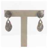 C. Stein Base Metal Modernist Dangle Earrings