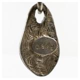 C. Stein Base Metal Modernist Dangle Earrings