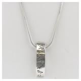 Snorre Norwegian Sterling Silver Pendant Necklace.