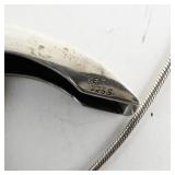 Snorre Norwegian Sterling Silver Pendant Necklace.