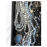 Large Costume Jewelry Collection with Necklaces, Bracelets, and Earrings