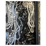Large Costume Jewelry Collection with Necklaces, Bracelets, and Earrings