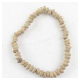 Wood Bead Necklace and Bracelet Set with Pendant Detail