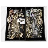 Large Assorted Costume Jewelry Lot with Necklaces, Bracelets and Earrings