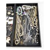 Large Assorted Costume Jewelry Lot with Necklaces, Bracelets and Earrings