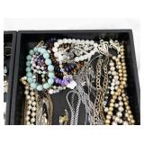 Large Assorted Costume Jewelry Lot with Necklaces, Bracelets and Earrings