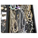 Large Assorted Costume Jewelry Lot with Necklaces, Bracelets and Earrings