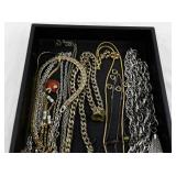 Tray of Assorted Costume Jewelry Necklaces and Pendants