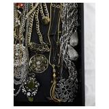 Tray of Assorted Costume Jewelry Necklaces and Pendants