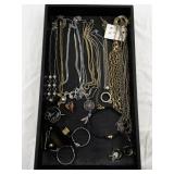 Mixed Jewelry Lot with Necklaces, Earrings, and Charms