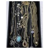Collection of Assorted Costume Jewelry Necklaces and Chains