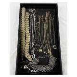 Collection of Costume Jewelry Necklaces and Chains with Charms
